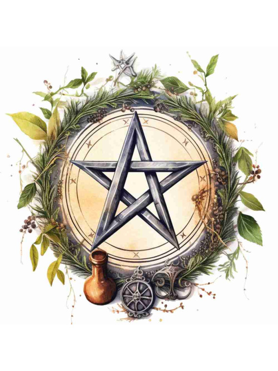Obrázek na jedlém papíře - Magický pentagram