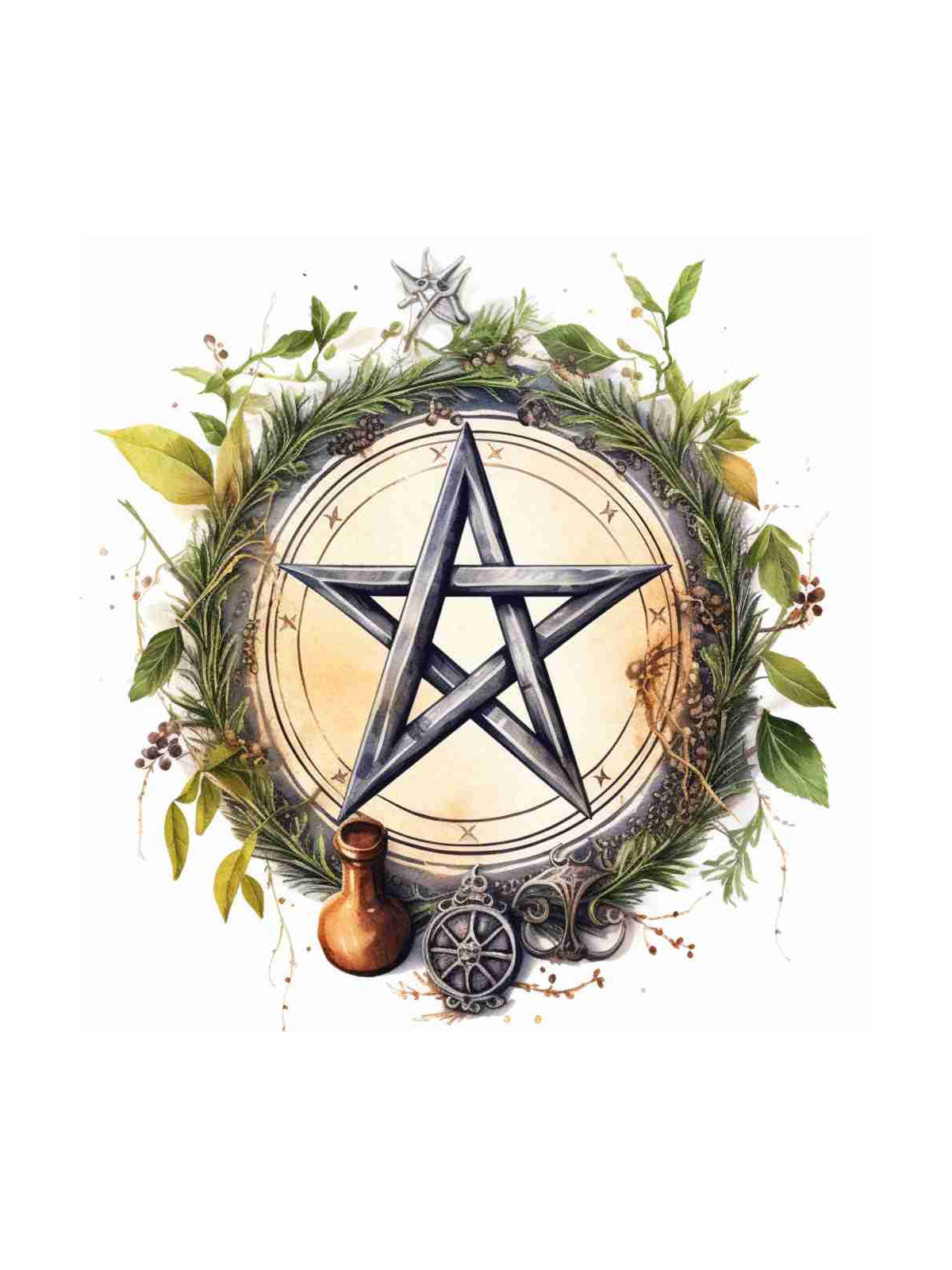Obrázek na jedlém papíře - Magický pentagram