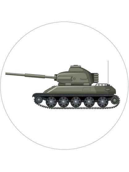 Obrázek na jedlém papíře - Tank - kruh