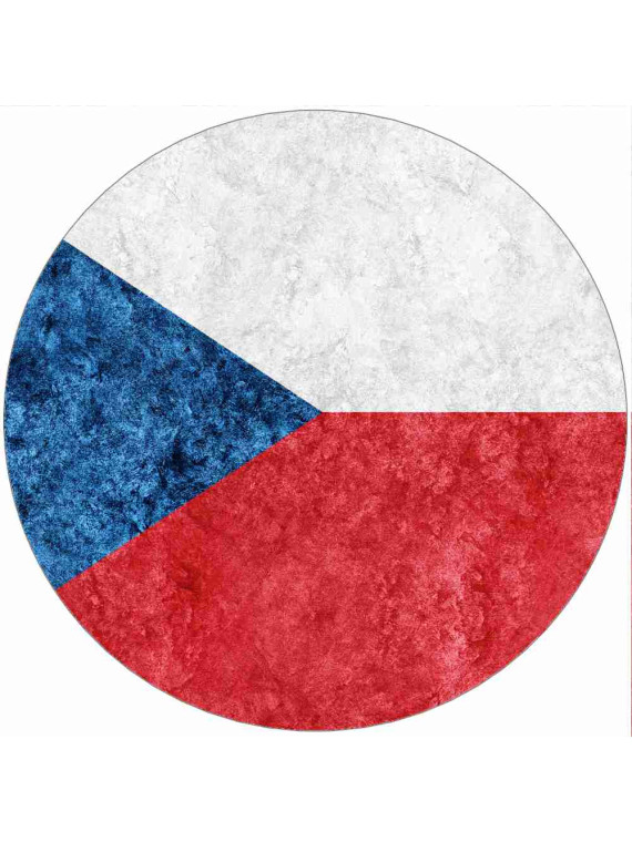 Obrázek na jedlém papíře - Vlajka ČR - kruh