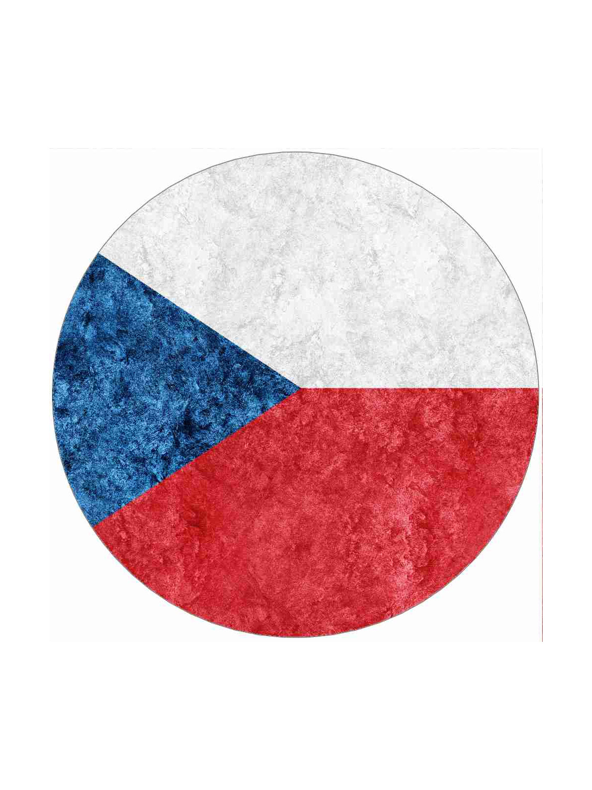 Obrázek na jedlém papíře - Vlajka ČR - kruh