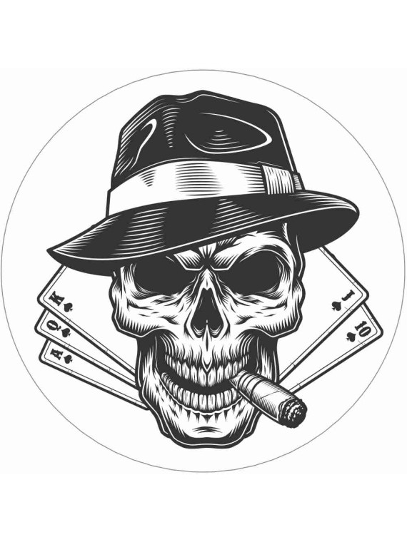 Obrázek na jedlém papíře - Poker Face - kruh