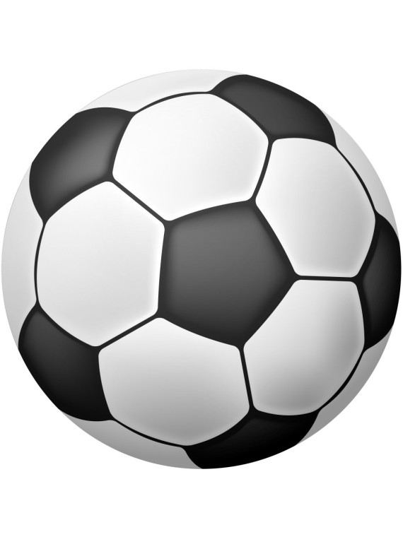 Obrázek na jedlém papíře - Fotbalový míč - kruh