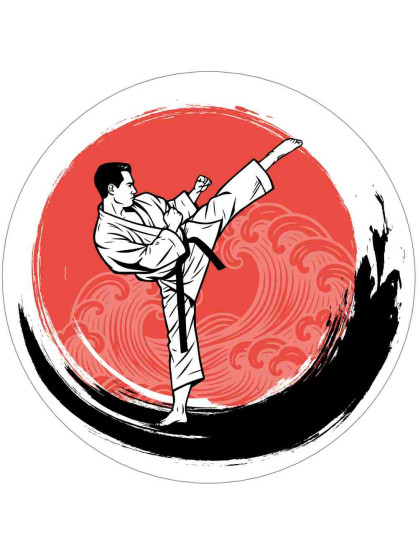 Obrázek na jedlém papíře - Karate - kruh