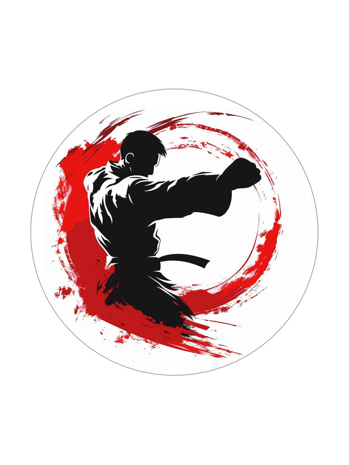 Obrázek na jedlém papíře - Taekwondo - kruh