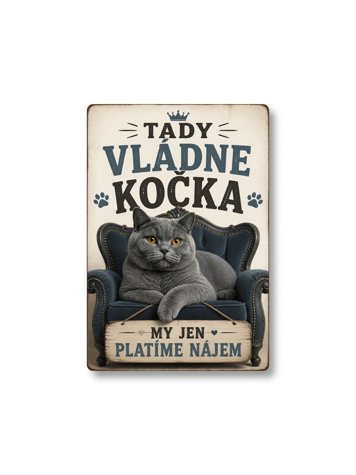 Tady vládne kočka, my jen platíme nájem