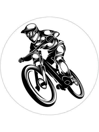 Obrázek na jedlém papíře - BMX cyklo cross - kruh