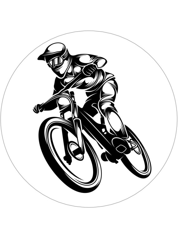 Obrázek na jedlém papíře - BMX cyklo cross - kruh