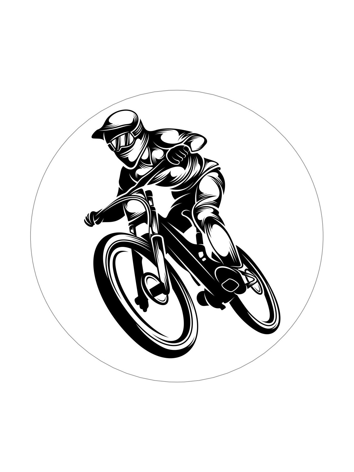 Obrázek na jedlém papíře - BMX cyklo cross - kruh