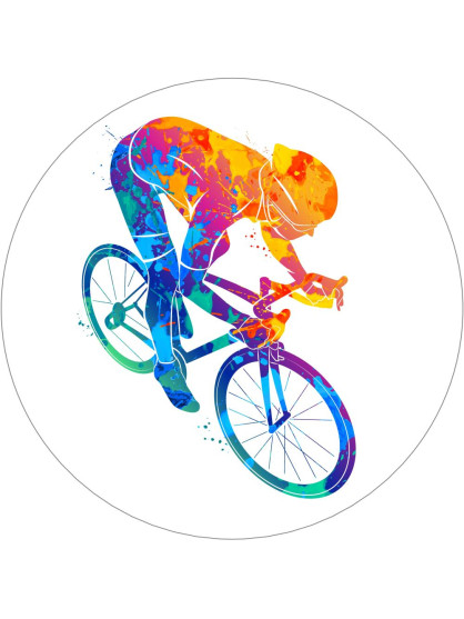 Obrázek na jedlém papíře - Silniční cyklistika - kruh