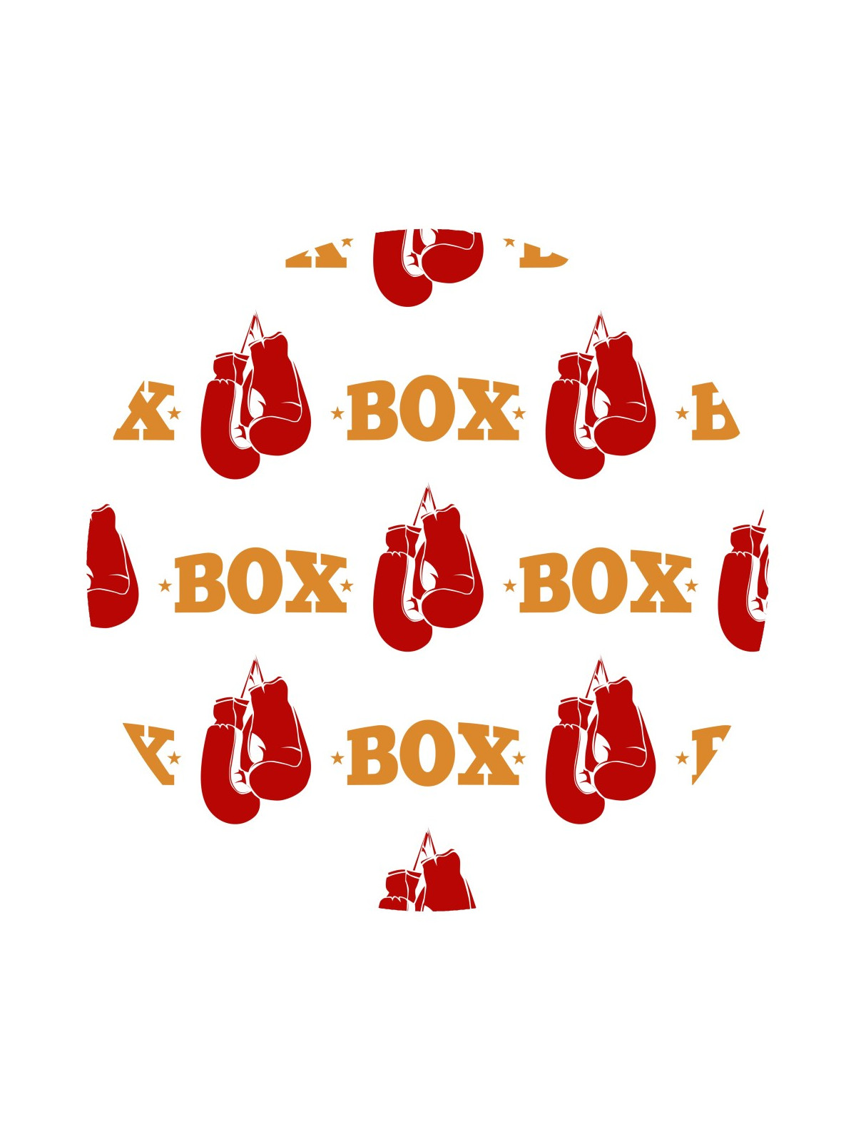 Obrázek na jedlém papíře - Boxovací rukavice - kruh