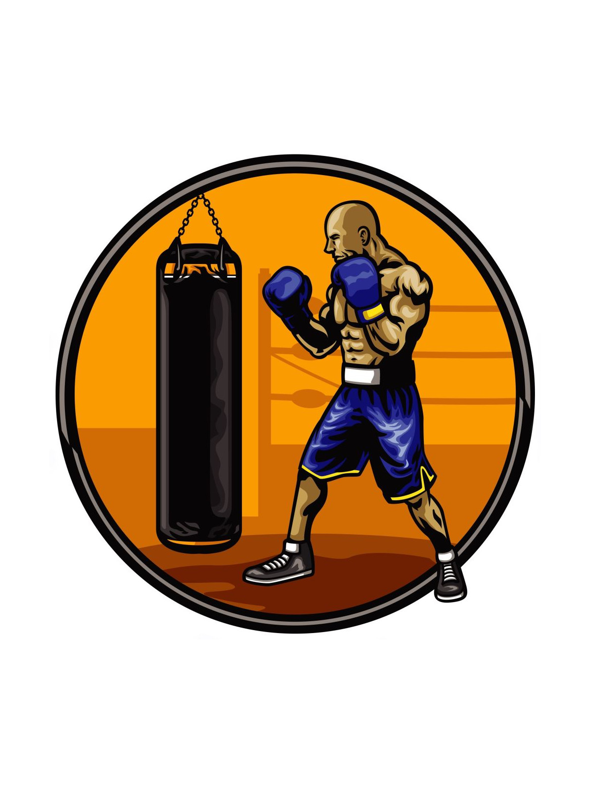 Obrázek na jedlém papíře - Boxer - kruh