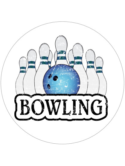 Obrázek na jedlém papíře - Bowling formace - kruh