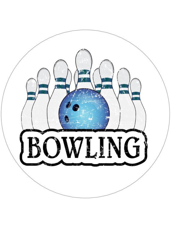 Obrázek na jedlém papíře - Bowling formace - kruh
