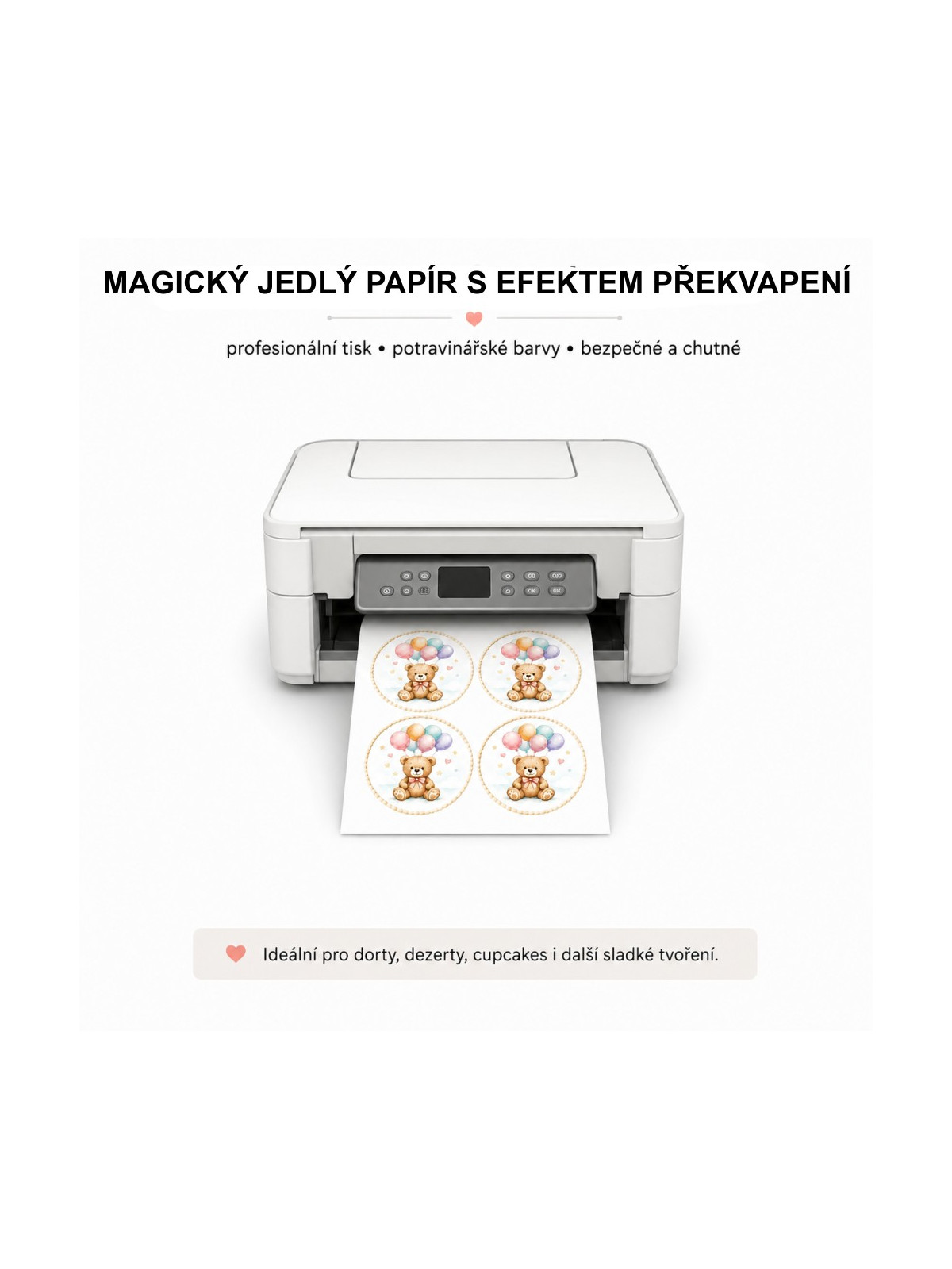 Magický jedlý papír na dort s efektem překvapení