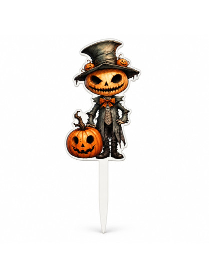 Zápich do květin – Halloween - Jack-o'-Lantern