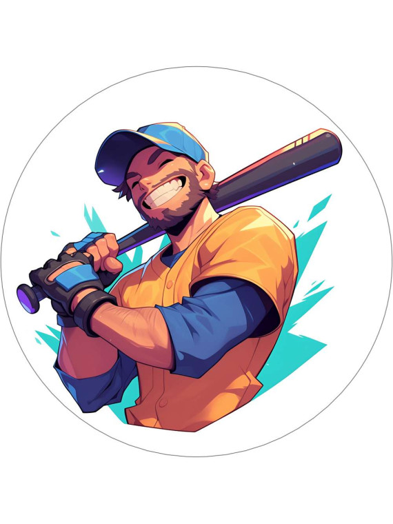 Obrázek na jedlém papíře - Basebalový nadhazovač - kruh