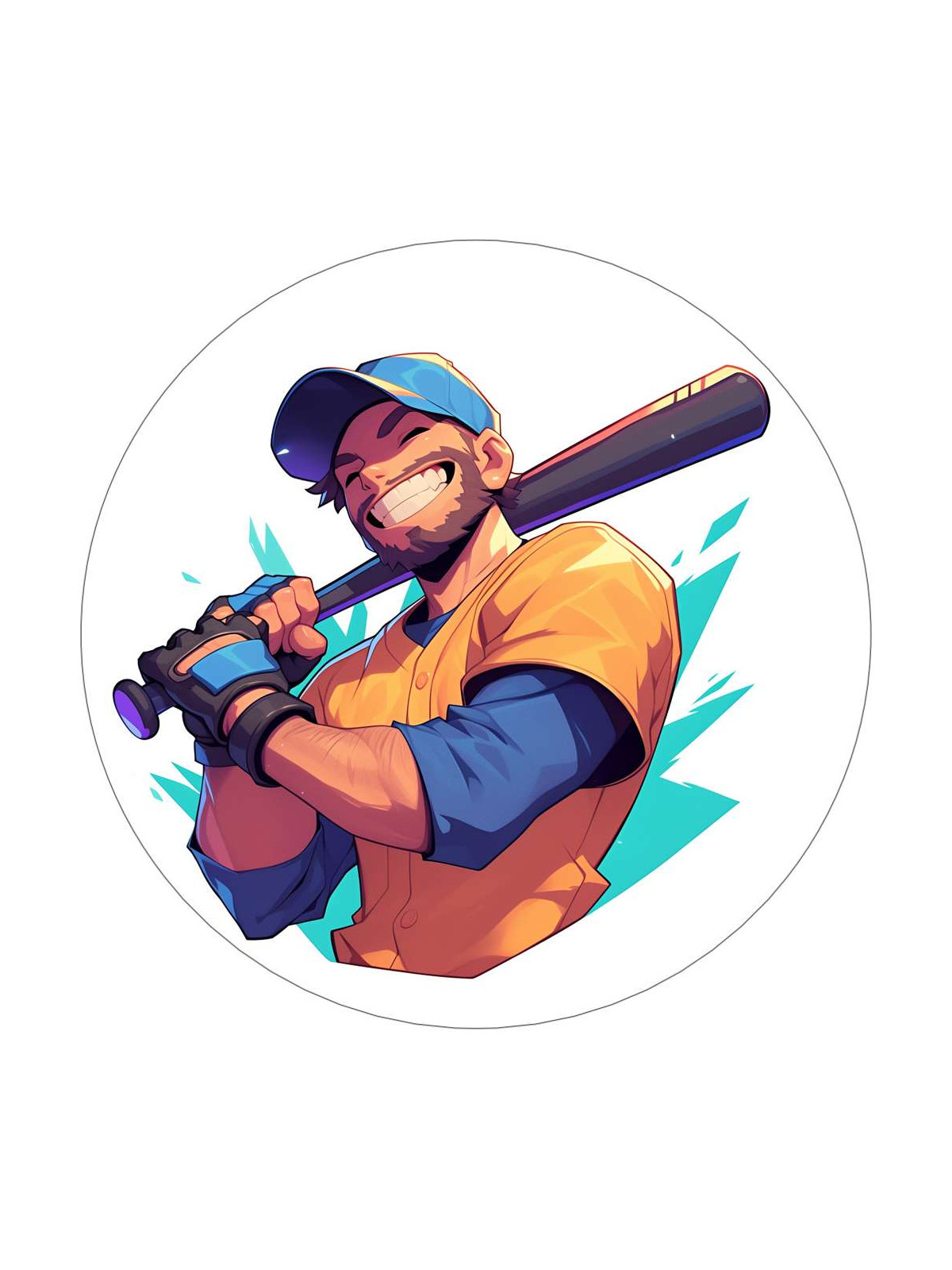 Obrázek na jedlém papíře - Basebalový nadhazovač - kruh