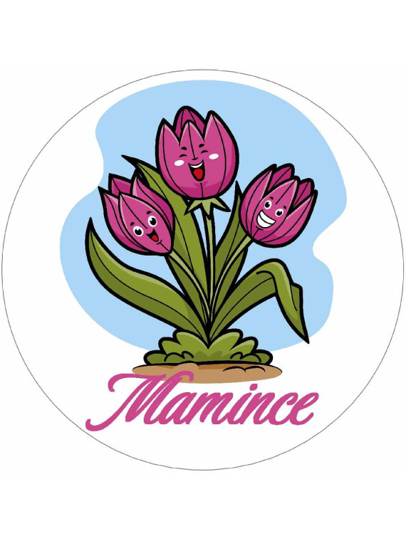 Obrázek na jedlém papíře - Mamince - kruh
