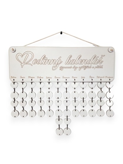 Kreativní rodinný kalendář...