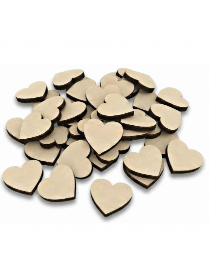 Srdíčka na desce 100ks