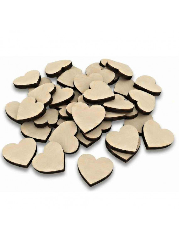 Srdíčka na desce 100ks