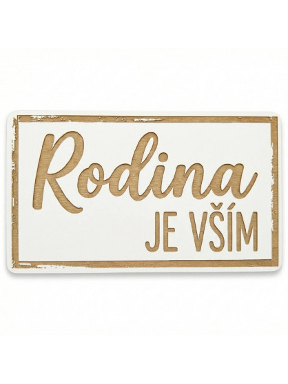 Domov je vším 20x11 cm