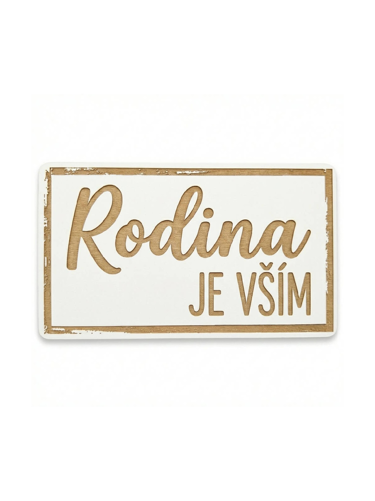 Domov je vším 20x11 cm