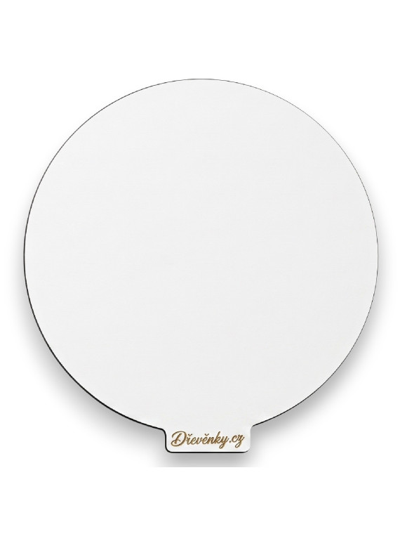 Podložka pod dort - bílá/kruh - logo mimo