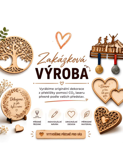 Zakázková výroba dekorací na míru
