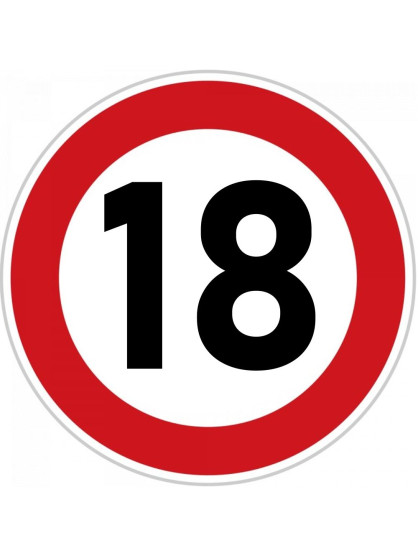 Tisk na jedlý papír - Dopravní značka "18" - kruh