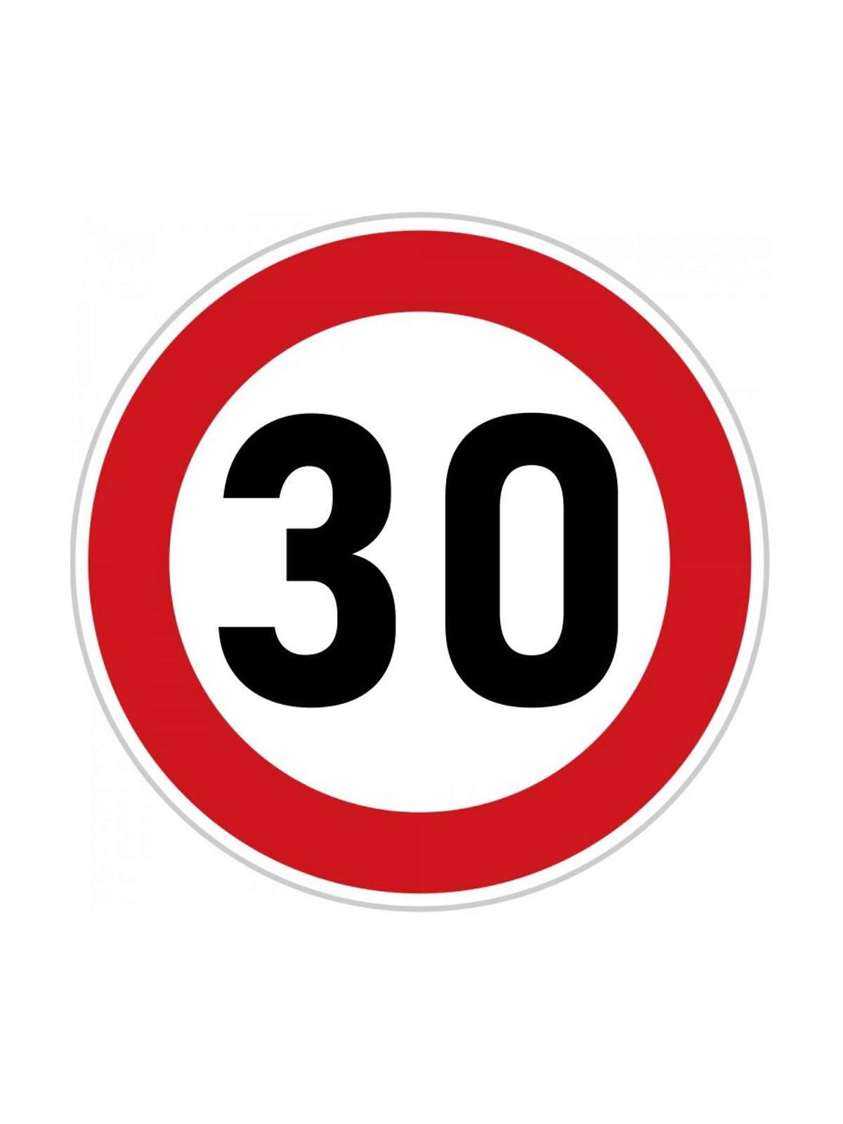 Obrázek na jedlém papíře - Dopravní značka "30" - kruh