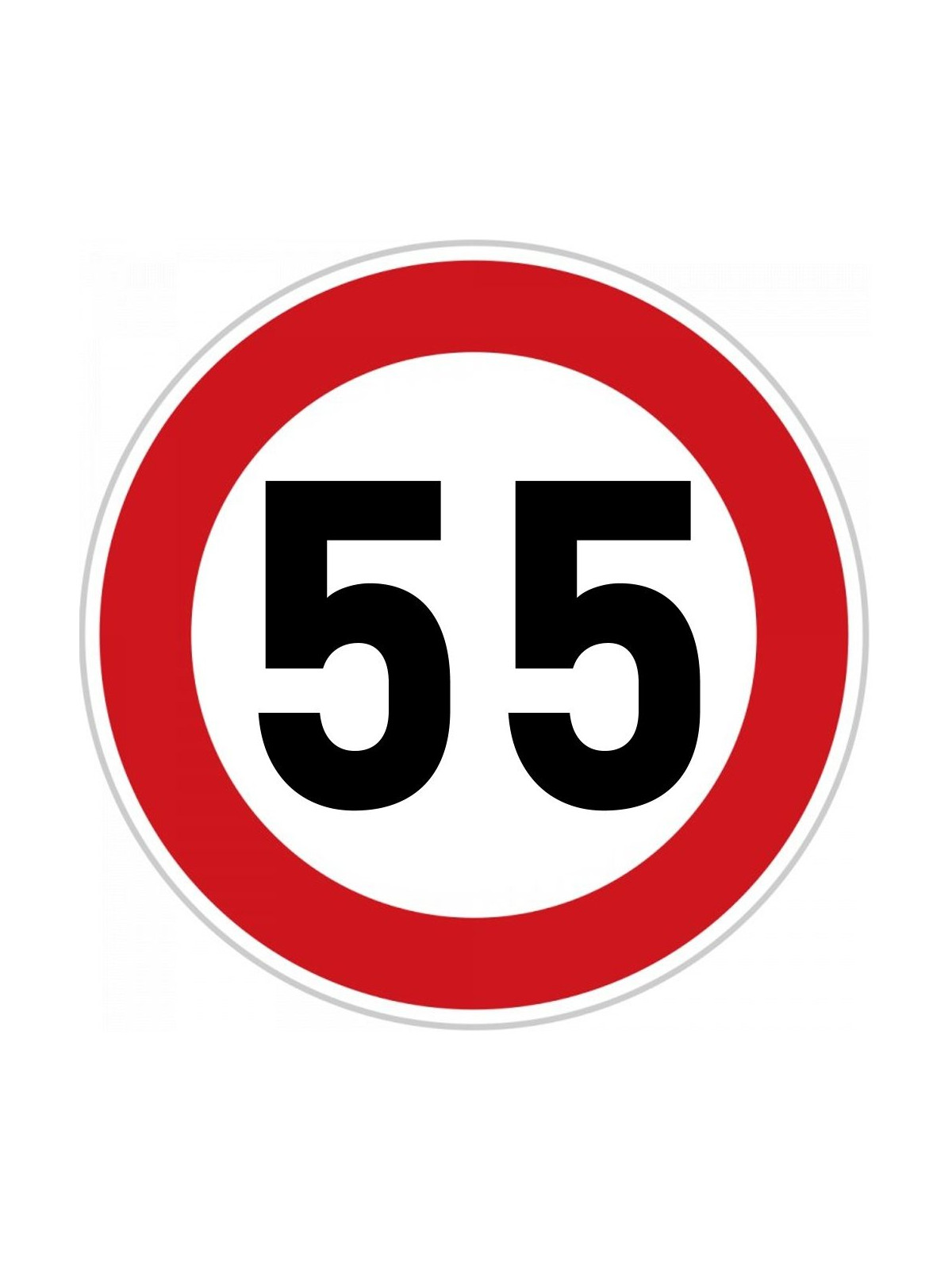 Obrázek na jedlém papíře - Dopravní značka "55" - kruh