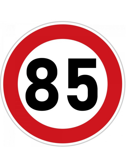 Obrázek na jedlém papíře - Dopravní značka "85" - kruh