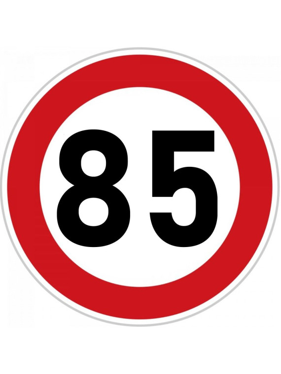 Obrázek na jedlém papíře - Dopravní značka "85" - kruh