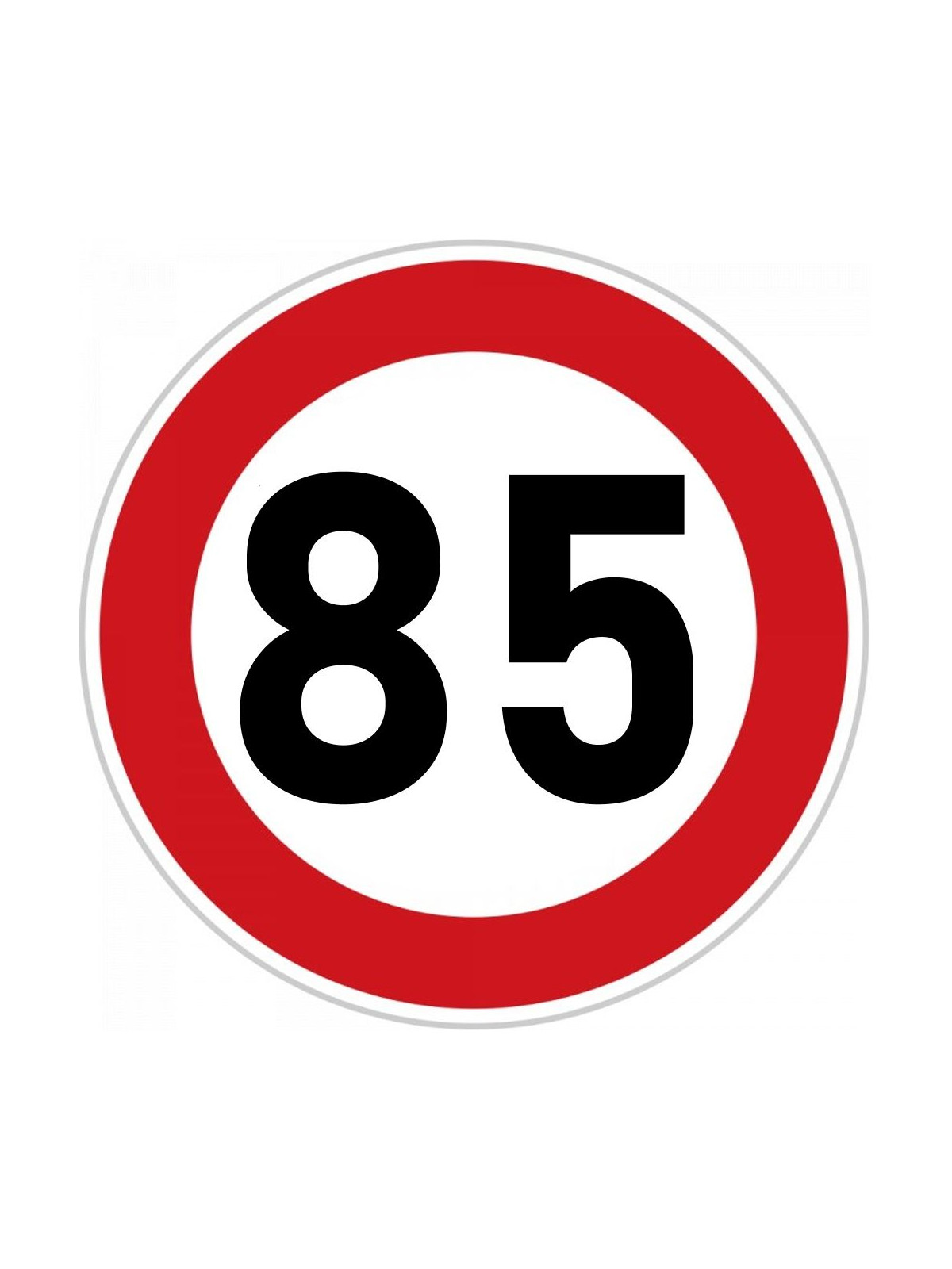 Obrázek na jedlém papíře - Dopravní značka "85" - kruh