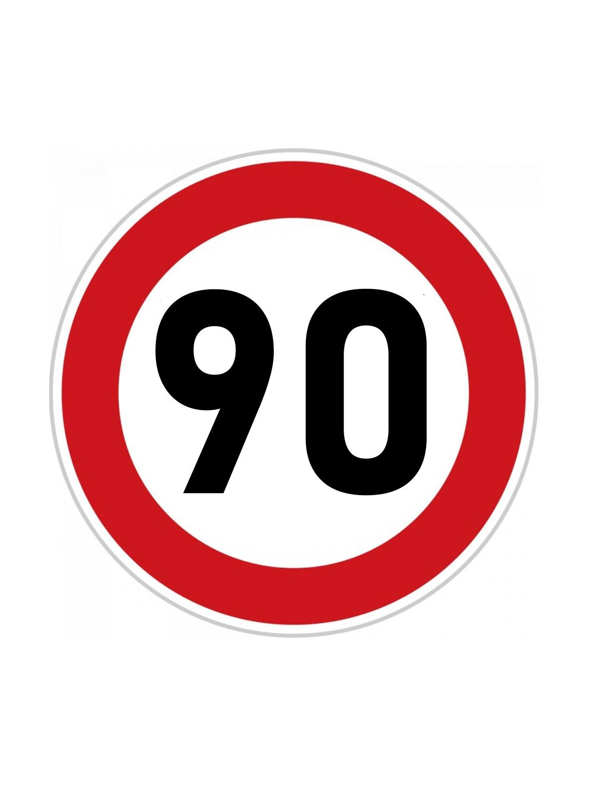 Obrázek na jedlém papíře - Dopravní značka "90" - kruh