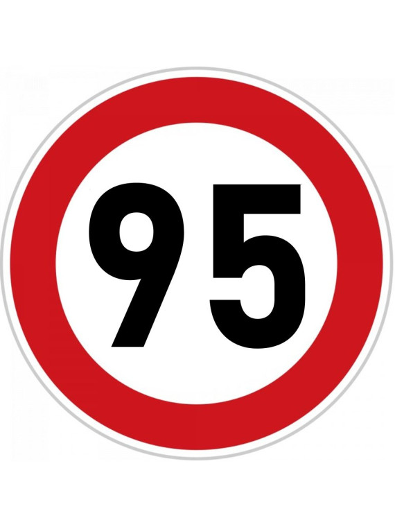 Obrázek na jedlém papíře - Dopravní značka "95" - kruh