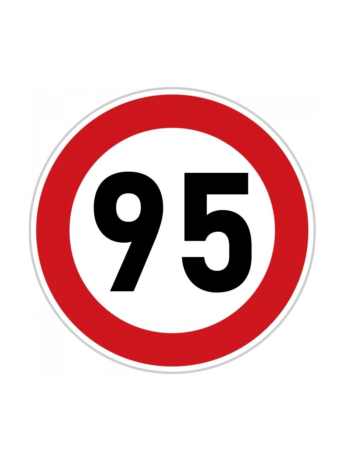 Obrázek na jedlém papíře - Dopravní značka "95" - kruh