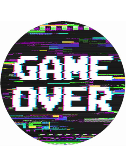 Obrázek na jedlém papíře - Game Over - kruh