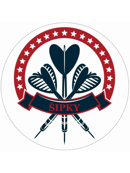 Obrázek na jedlém papíře - Hvězdné šipky - kruh