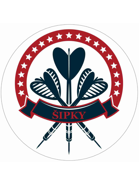 Obrázek na jedlém papíře - Hvězdné šipky - kruh