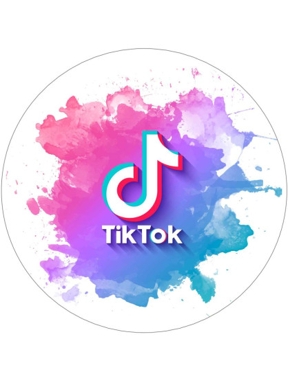 Obrázek na jedlém papíře - Tik Tok- kruh