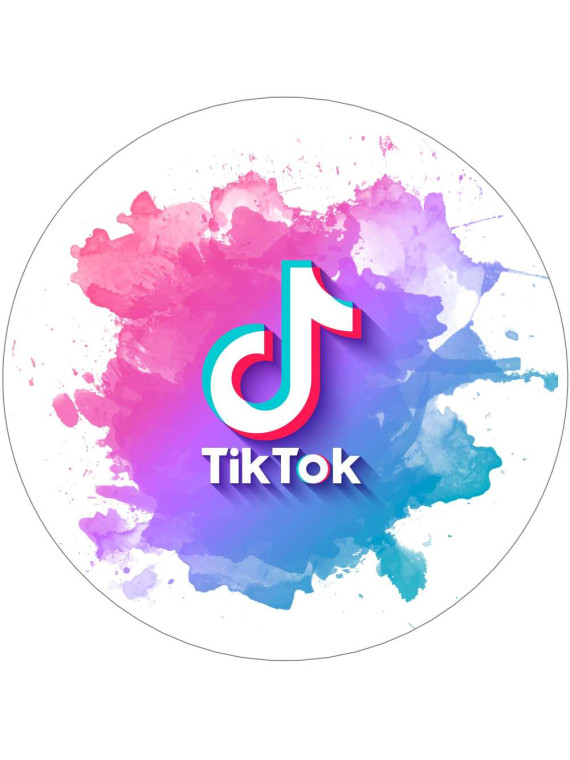 Obrázek na jedlém papíře - Tik Tok- kruh