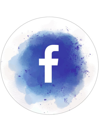 Obrázek na jedlém papíře - Facebook - kruh