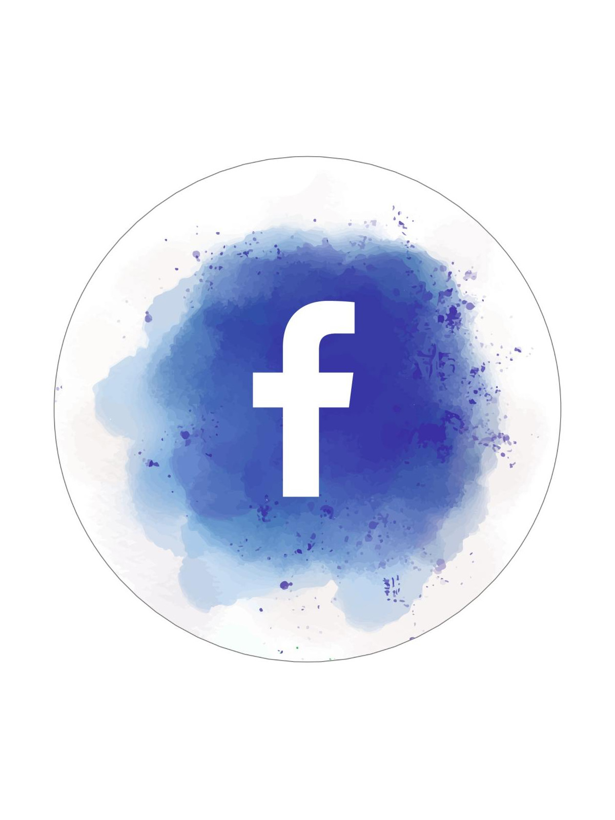 Obrázek na jedlém papíře - Facebook - kruh