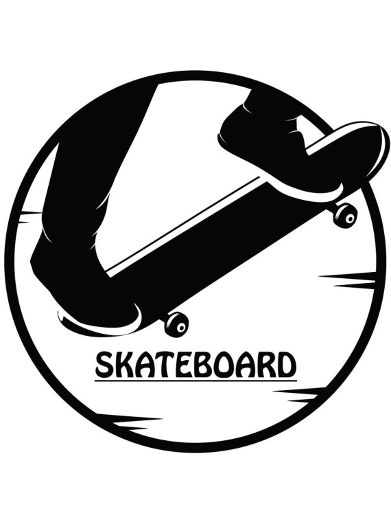 Obrázek na jedlém papíře - Skateboard - kruh