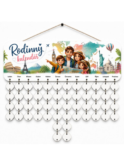 Rodinný kalendář - Poznáváme svět