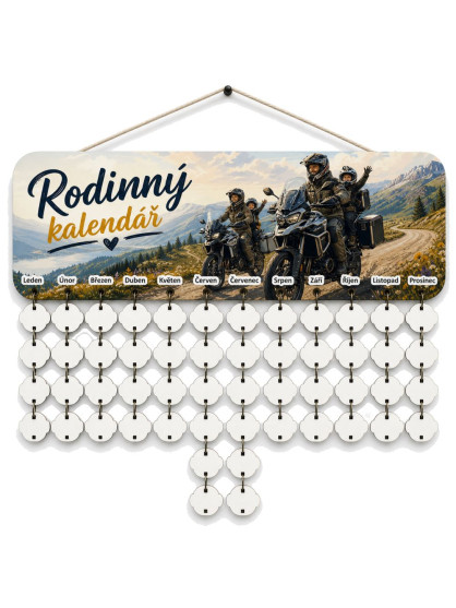 Rodinný kalendář - Moto cestou, necestou