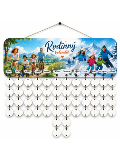 Rodinný kalendář - Žijeme sportem